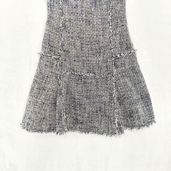 Banana Republic Tweed Sleeveless Crewneck Drop Waist Dress P4524 - Picture 4 of 8